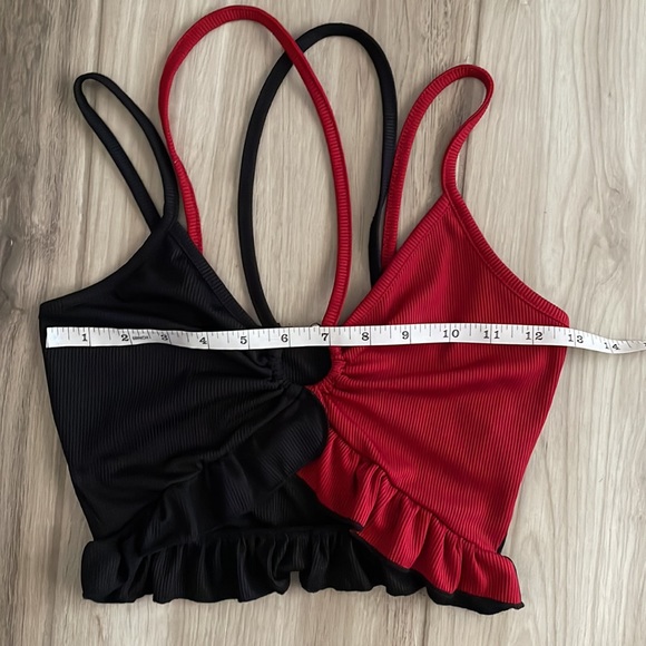 NWOT black & red halter top - Picture 8 of 9